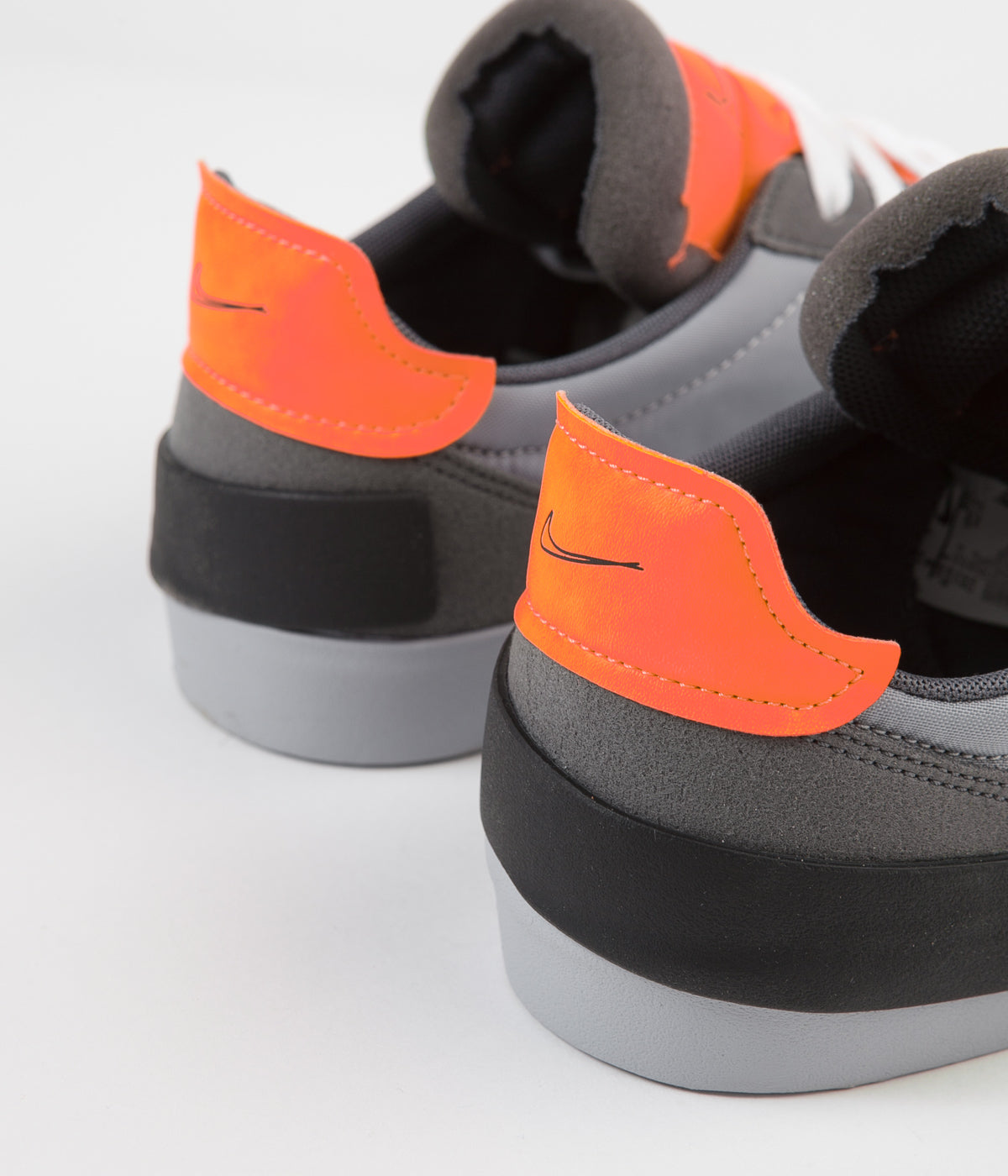 nike grey and orange sneakers