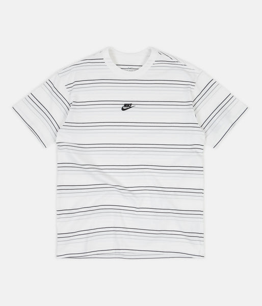 nike black striped t shirt