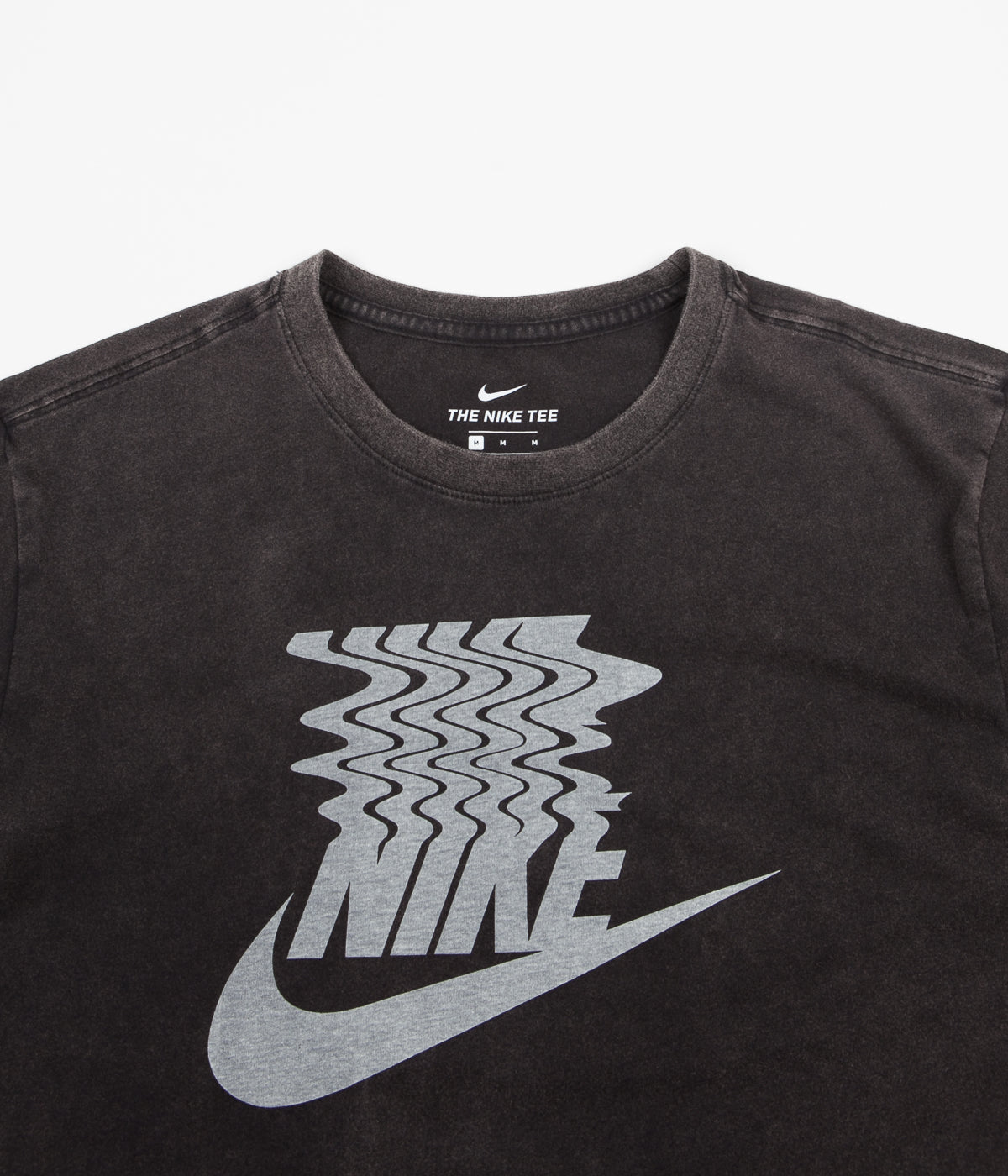 gray and black nike shirt