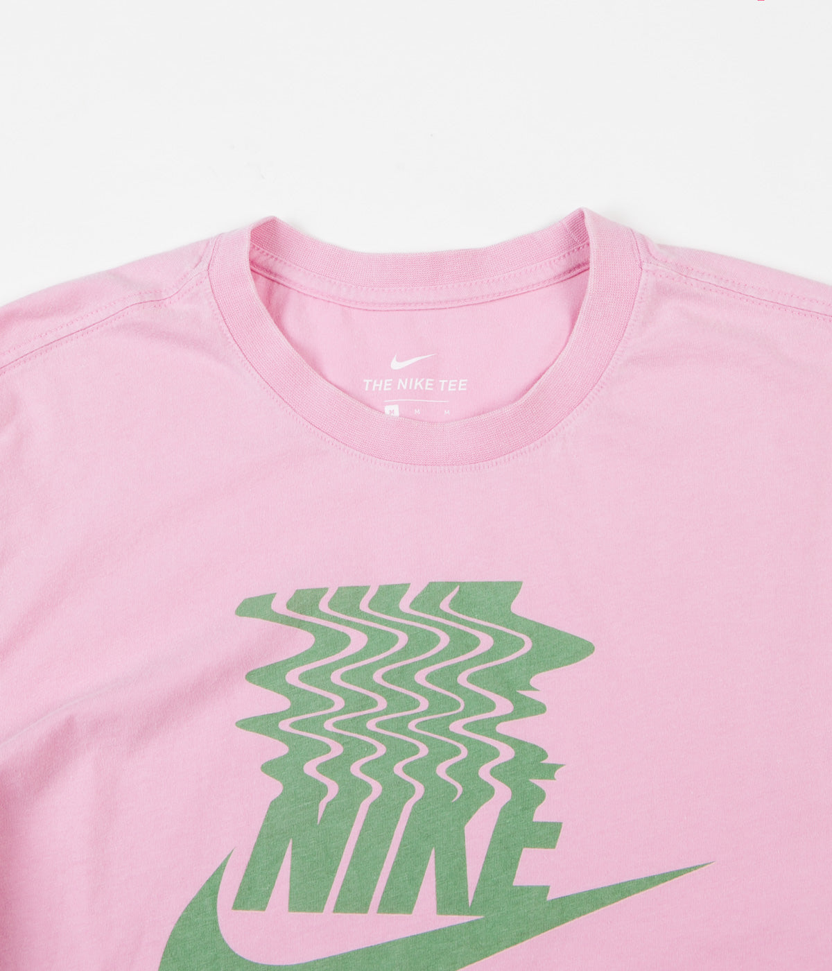 pink and green nike shirt