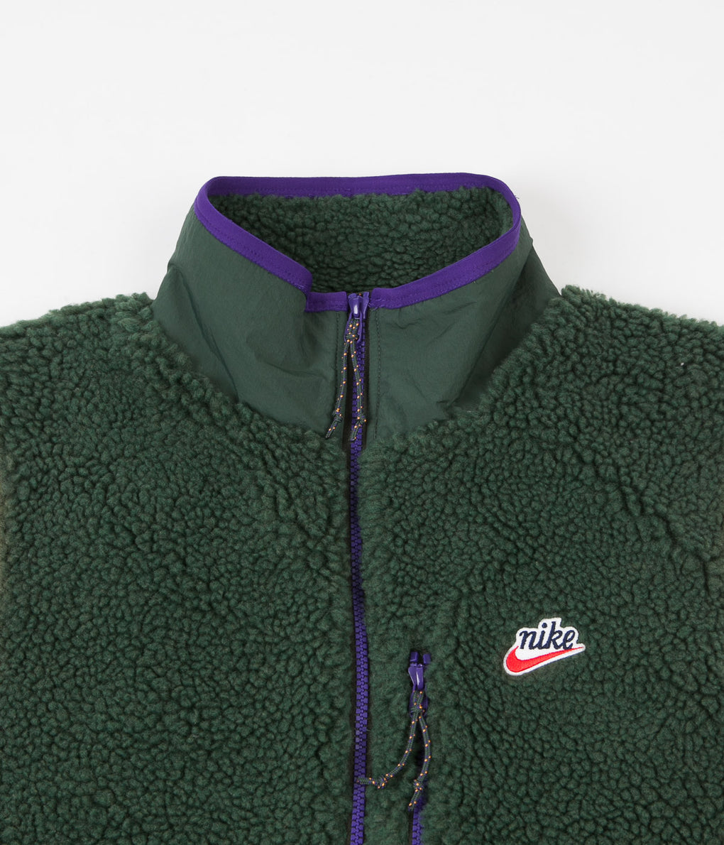 Nike Sherpa Fleece Gilet - Galactic Jade / Sequoia / Kumquat | Always ...