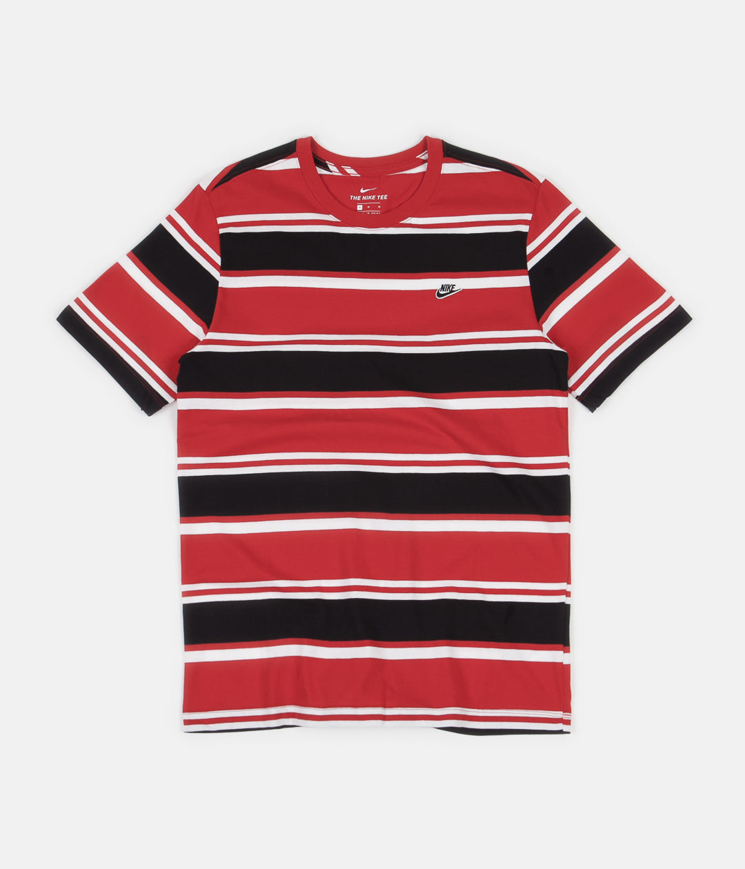 Nike Stripe T-Shirt - White / University Red / Black | Always in Colour