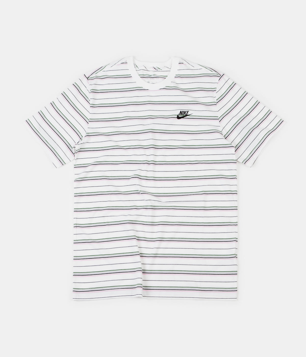 Nike Striped T-Shirt - White / Black 