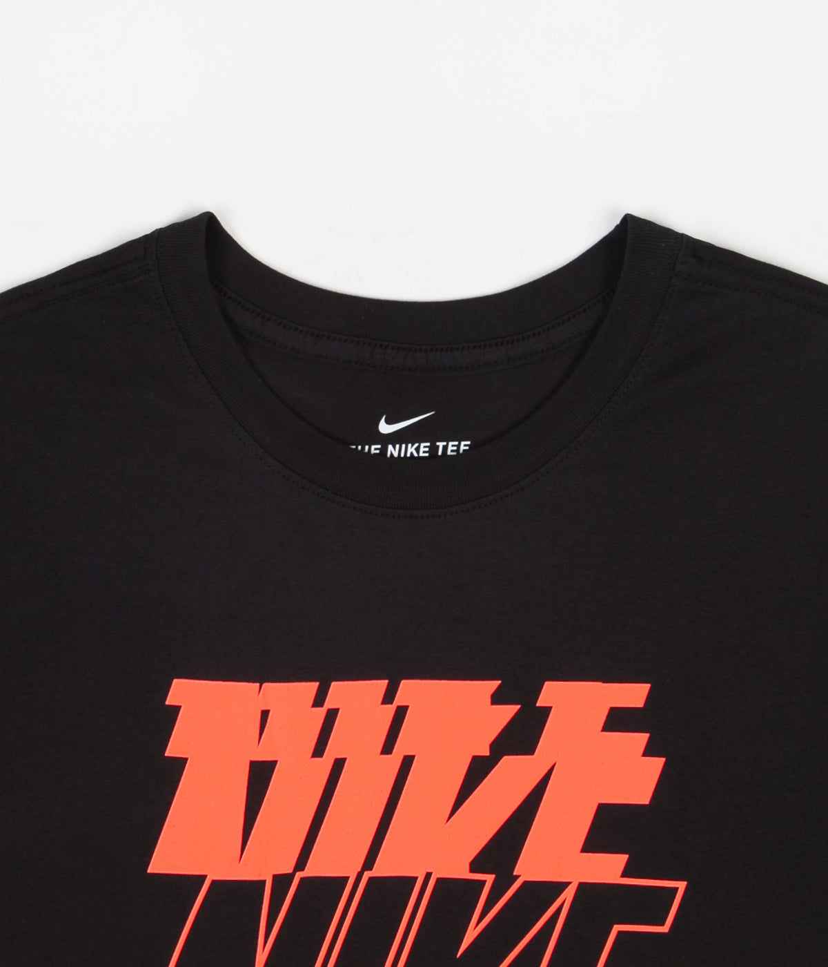 Nike Swoosh Block 12MO T-Shirt - Black / Bright Mango | Always in Colour