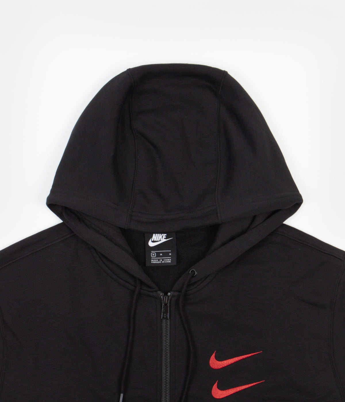 black swoosh nike hoodie