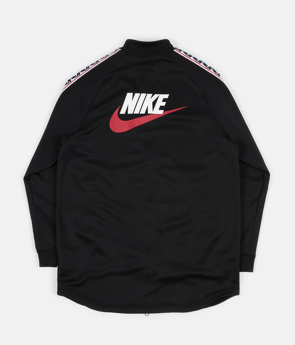Nike Taped Poly Track Jacket - Black / Gym Red / Sail | Always in Colour