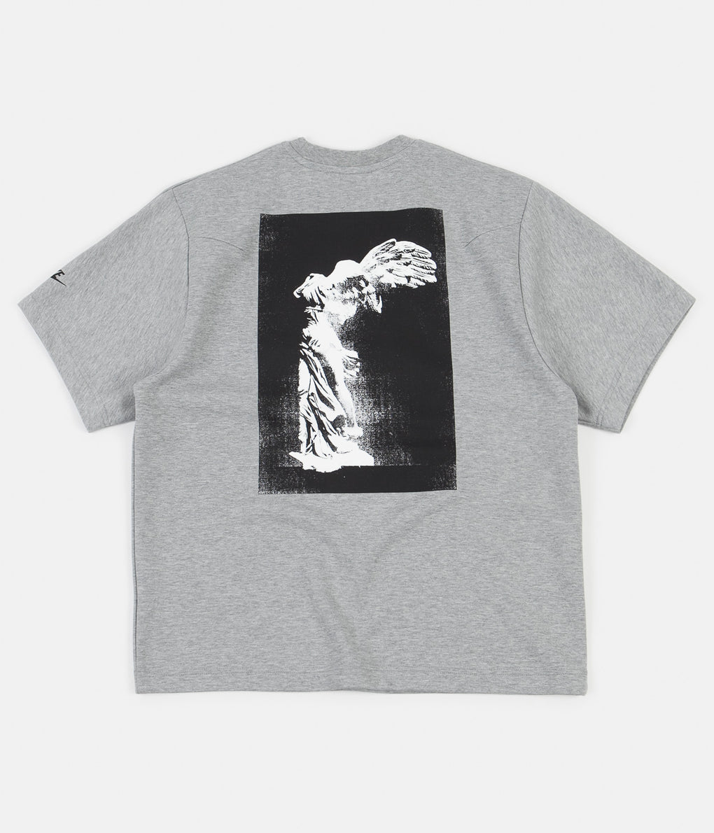Nike Tech Fleece Crewneck GX T-Shirt - Dark Grey Heather / Black ...