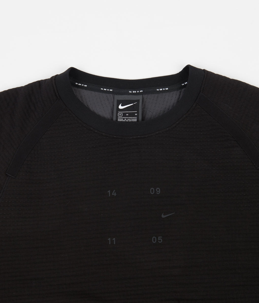 Nike Tech Pack Crewneck Sweatshirt - Black / Anthracite - Black ...