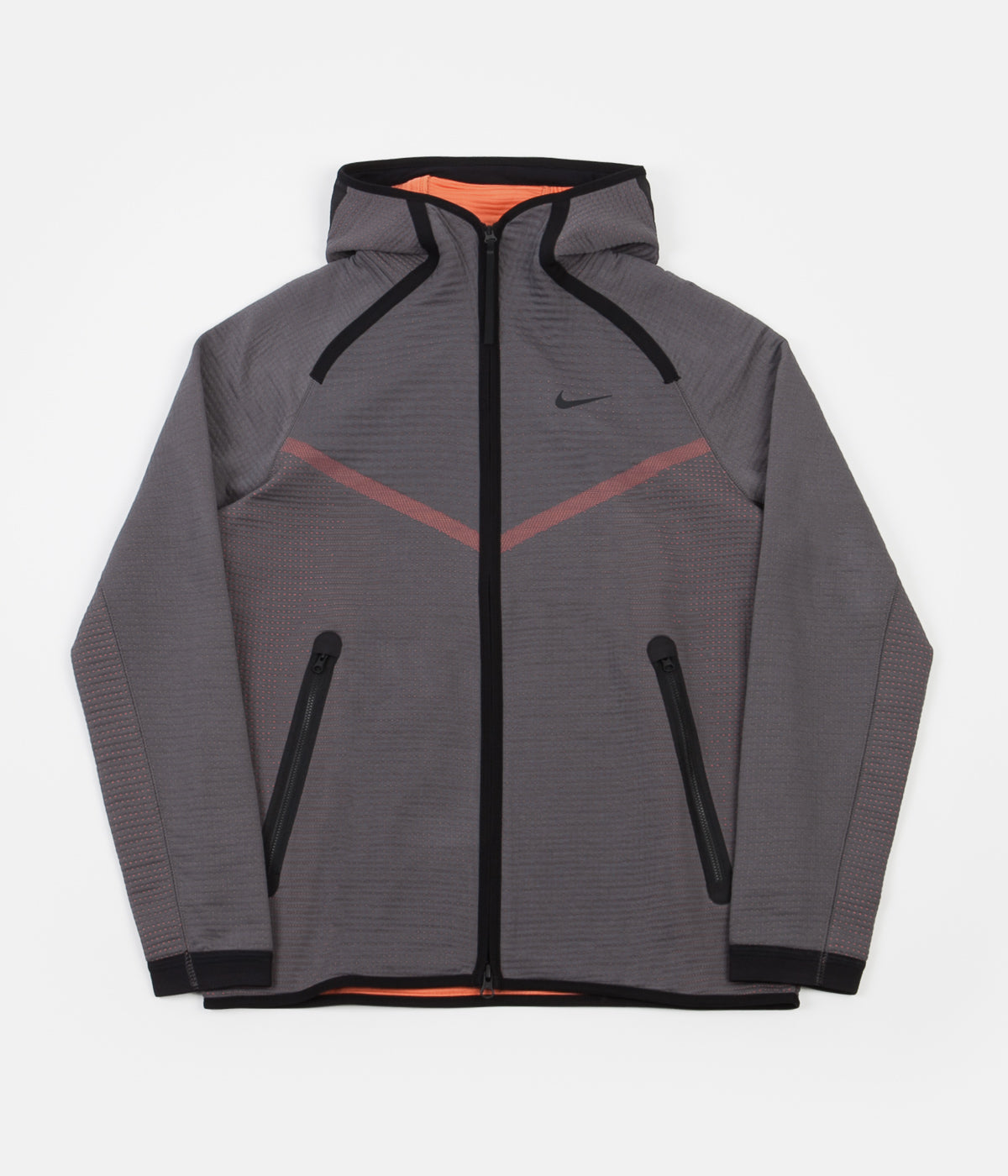 Nike Pack Windrunner Full Zip Hoodie - Dark Grey Turf Orange / | Always in Colour