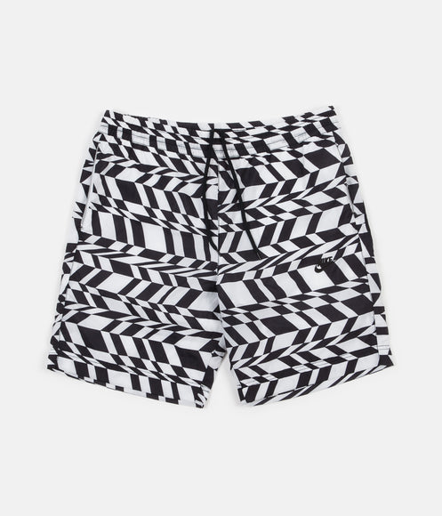 Nike VW AOP Swoosh Shorts - White / Black / Black | Always in Colour
