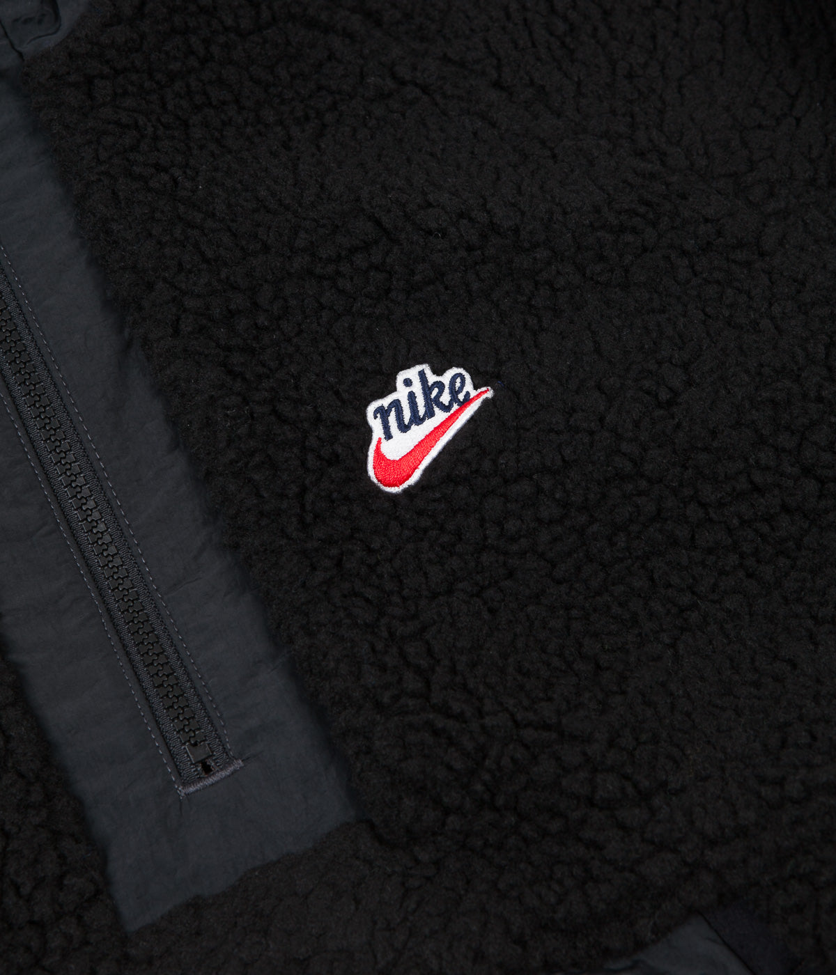 nike winter logo fleece hoodie black