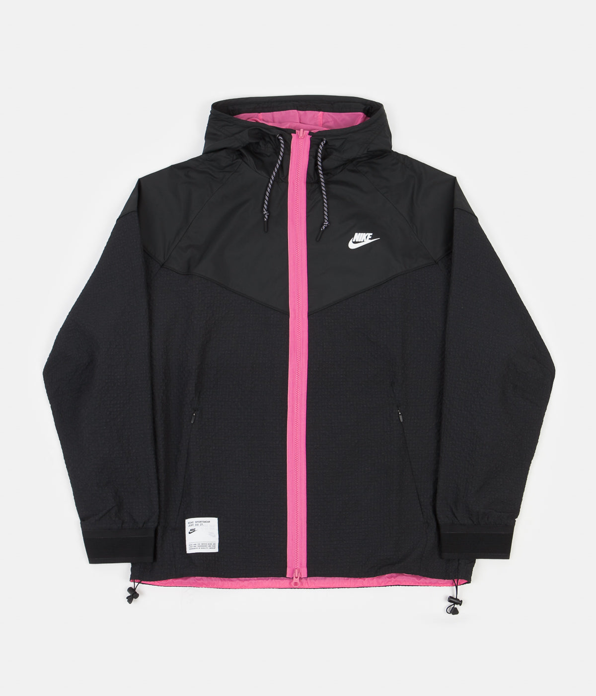 nike woven jacket in black