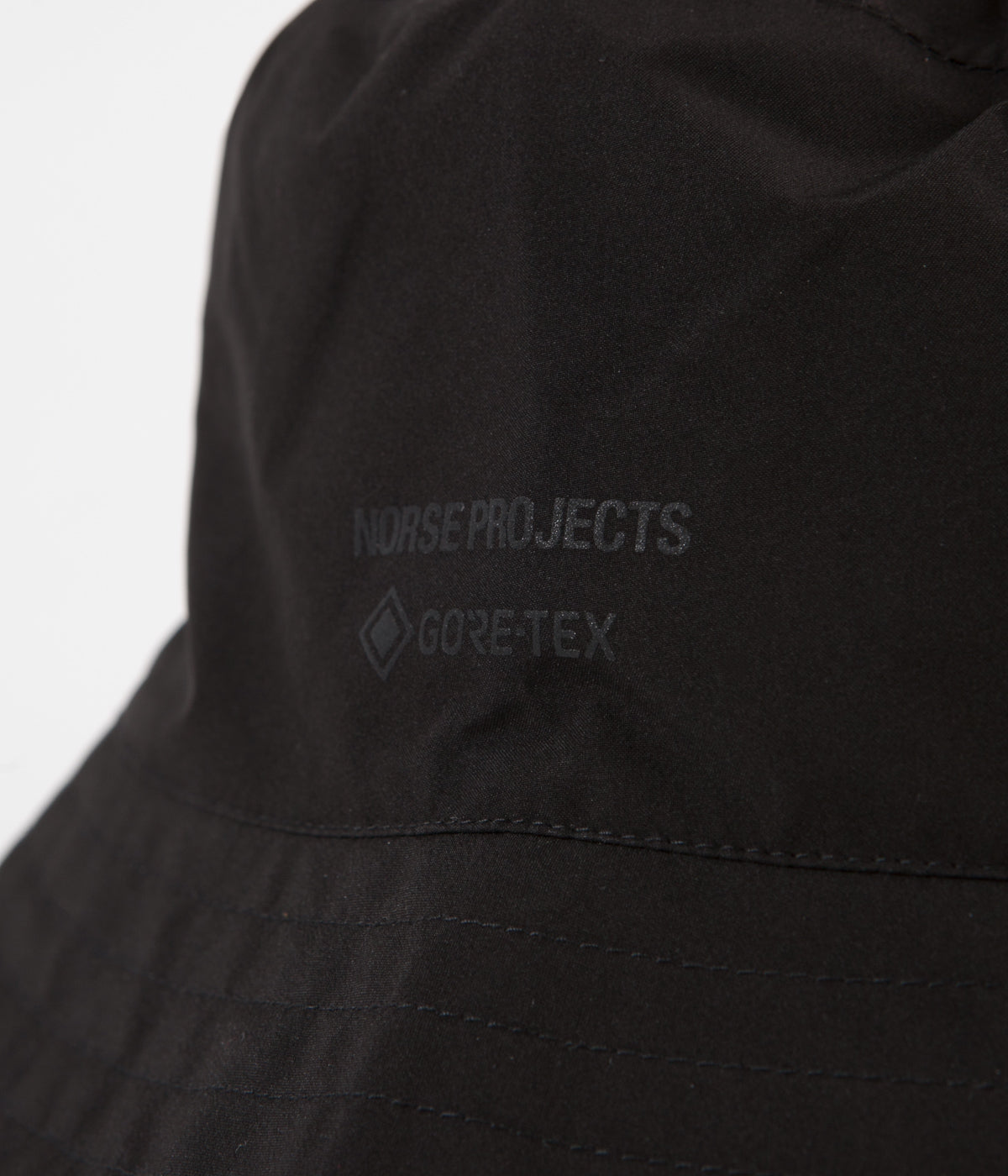 Norse Projects Gore Tex Bucket Hat - Black | Always in Colour