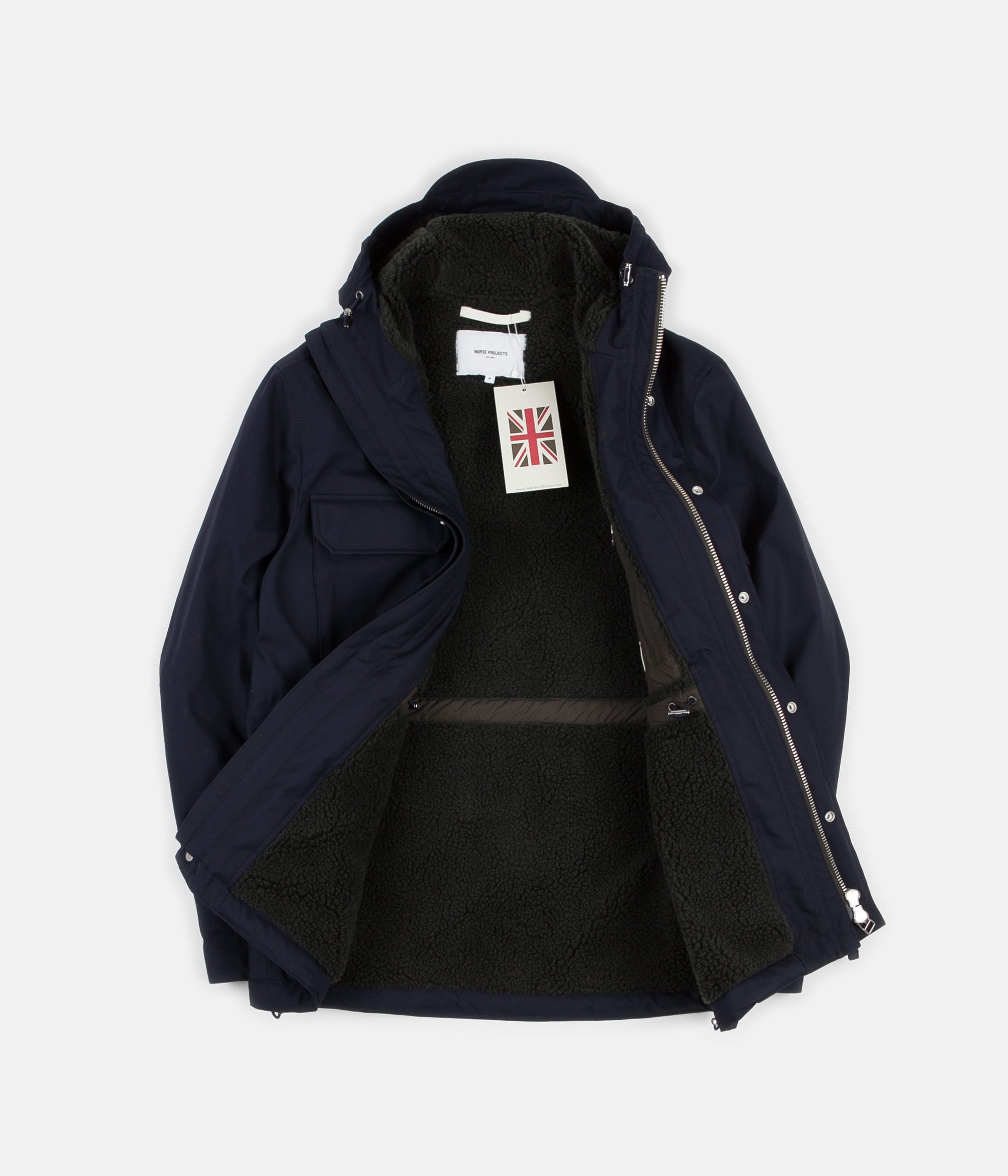 norse projects nunk waxed cotton jacket