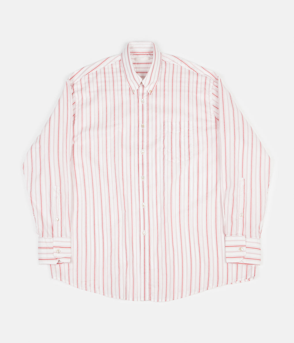 Our Legacy Borrowed BD Shirt - Printed Red Stripe - Very Goods