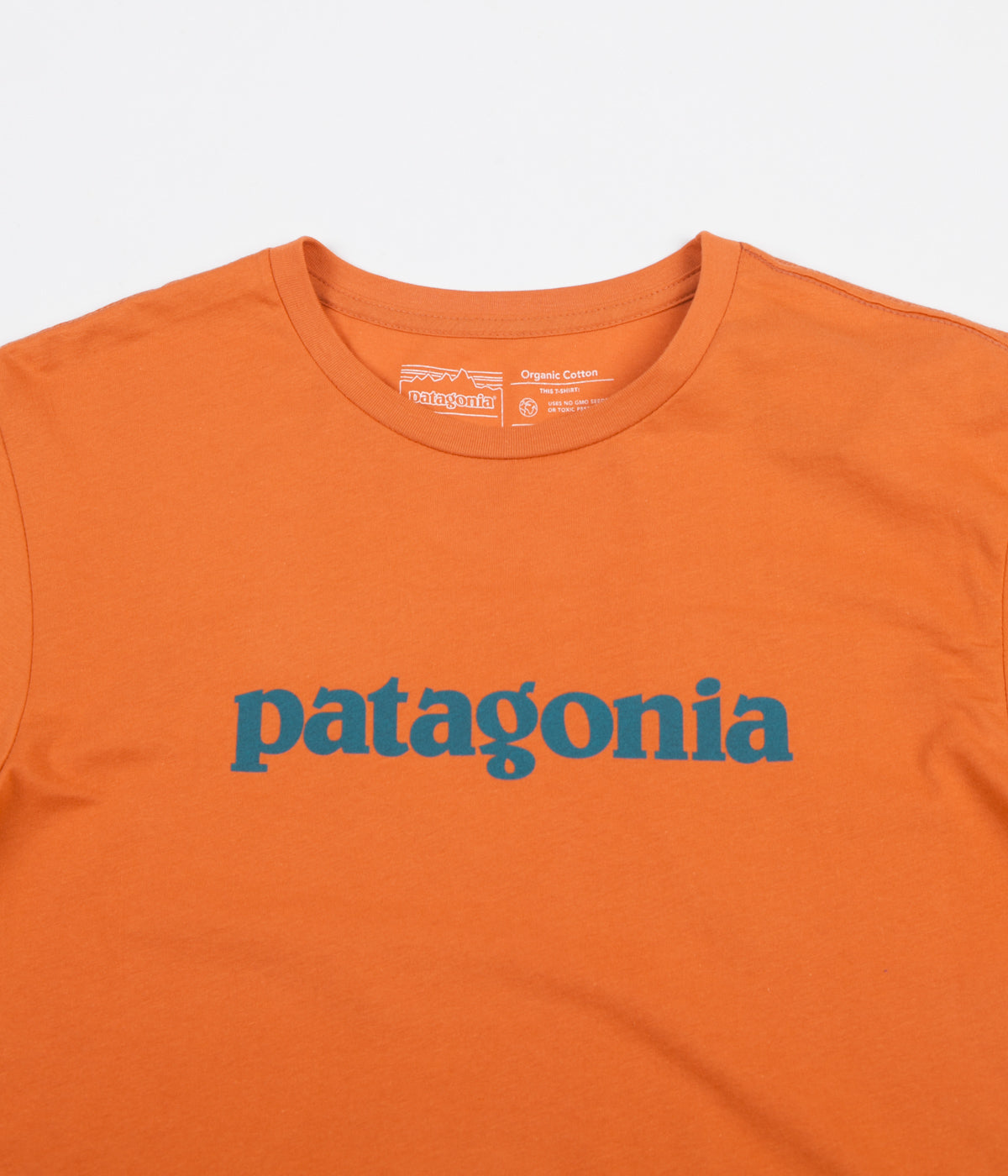 patagonia orange t shirt