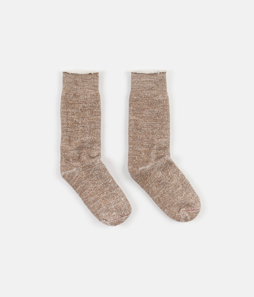 RoToTo Double Face Merino Blend Socks - Camel | Always in Colour