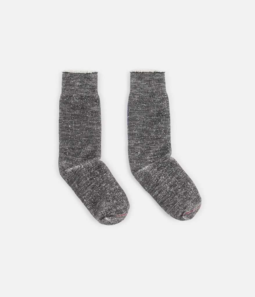 RoToTo Double Face Merino Blend Socks - Charcoal | Always in Colour