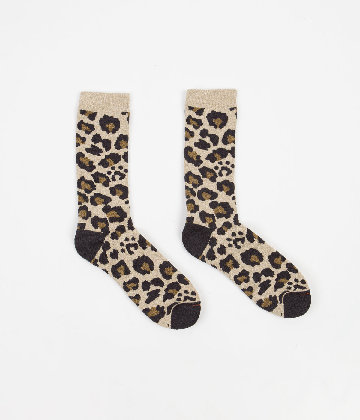 RoToTo Leopard Socks - Beige | Always in Colour