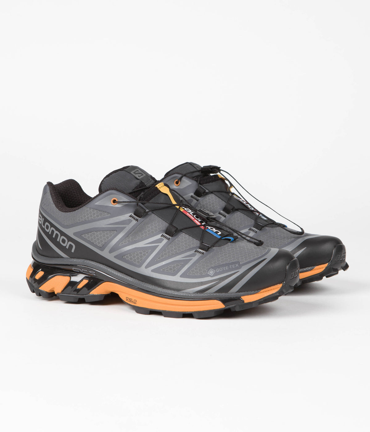 Salomon XT-6 GTX Utility Shoes - Black / Ebony / Marmalade