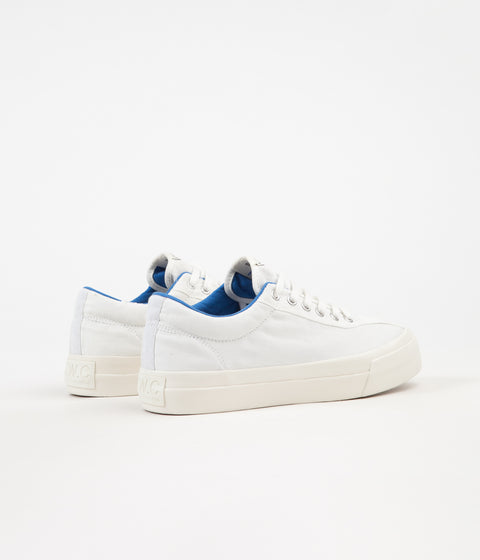 Stepney Workers Club Dellow Canvas Shoes - White / Blue | Always in Colour