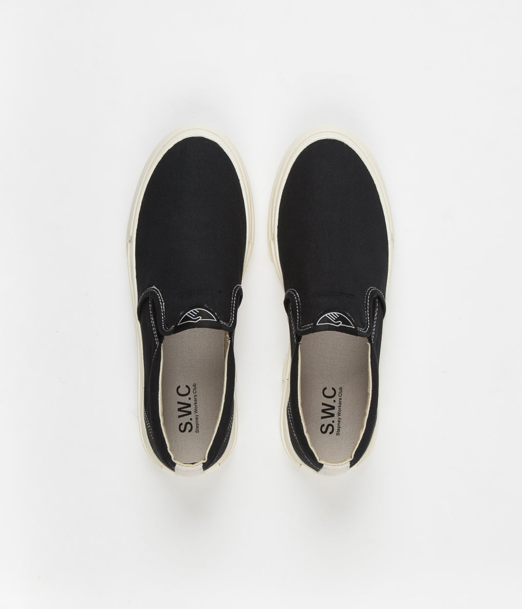 Stepney Workers Club Lister Canvas Shoes - Black | Always in Colour
