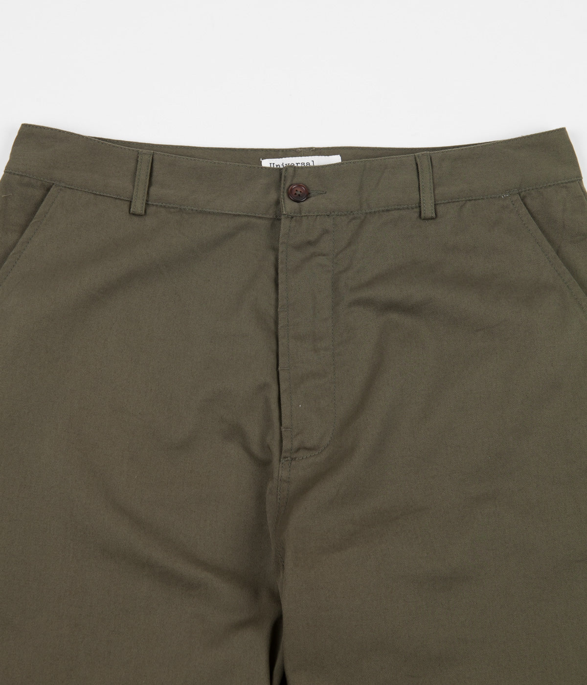 Universal Works Military Chinos - Light Olive | Always in Colour