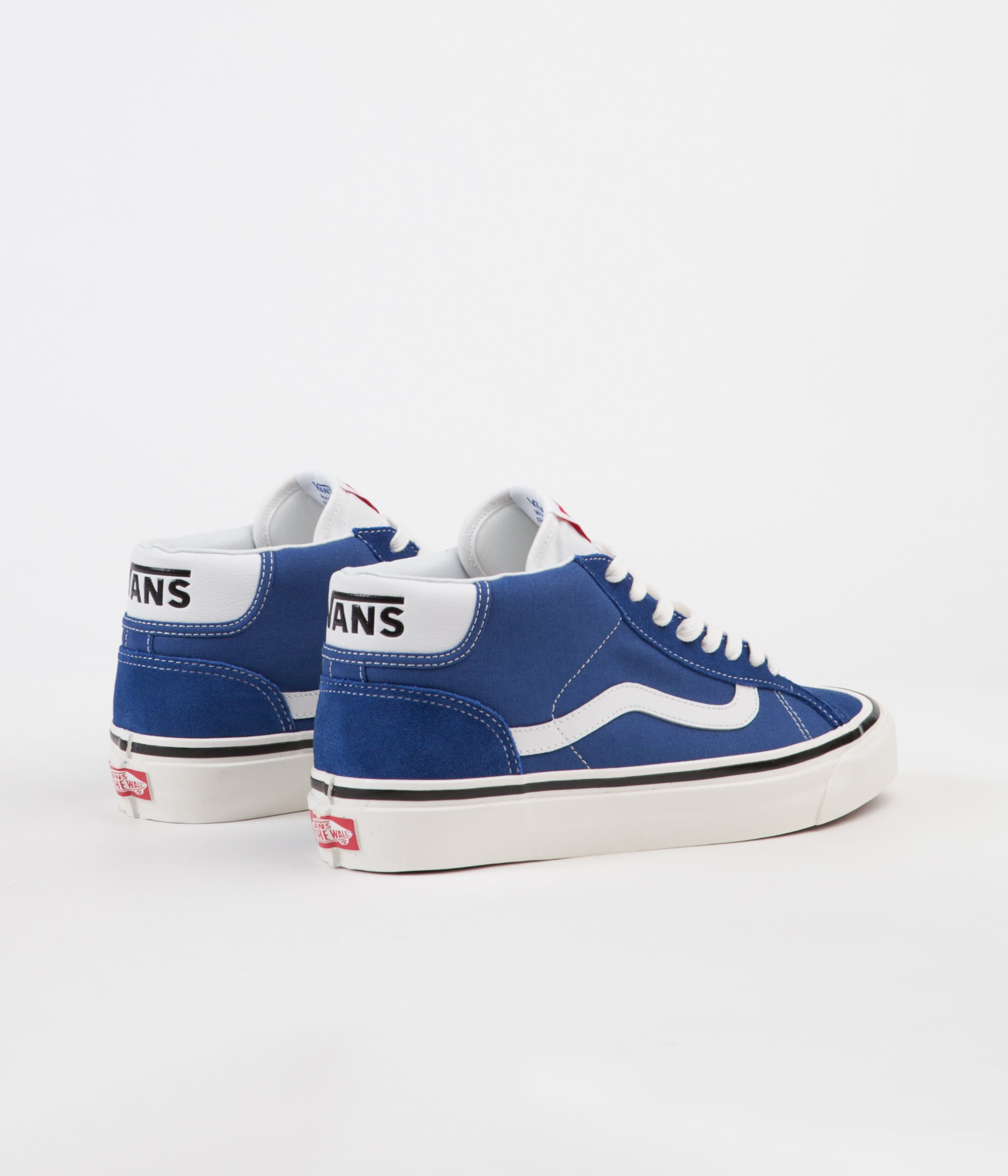 vans blue mid skool 77 trainers