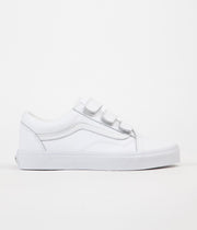 vans old skool v white leather