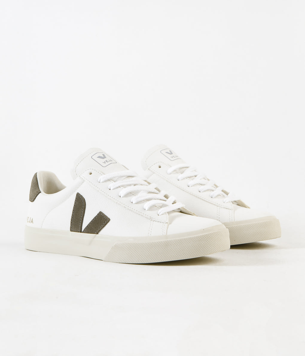 Veja Campo ChromeFree Shoes - Extra White / Khaki | Always in Colour