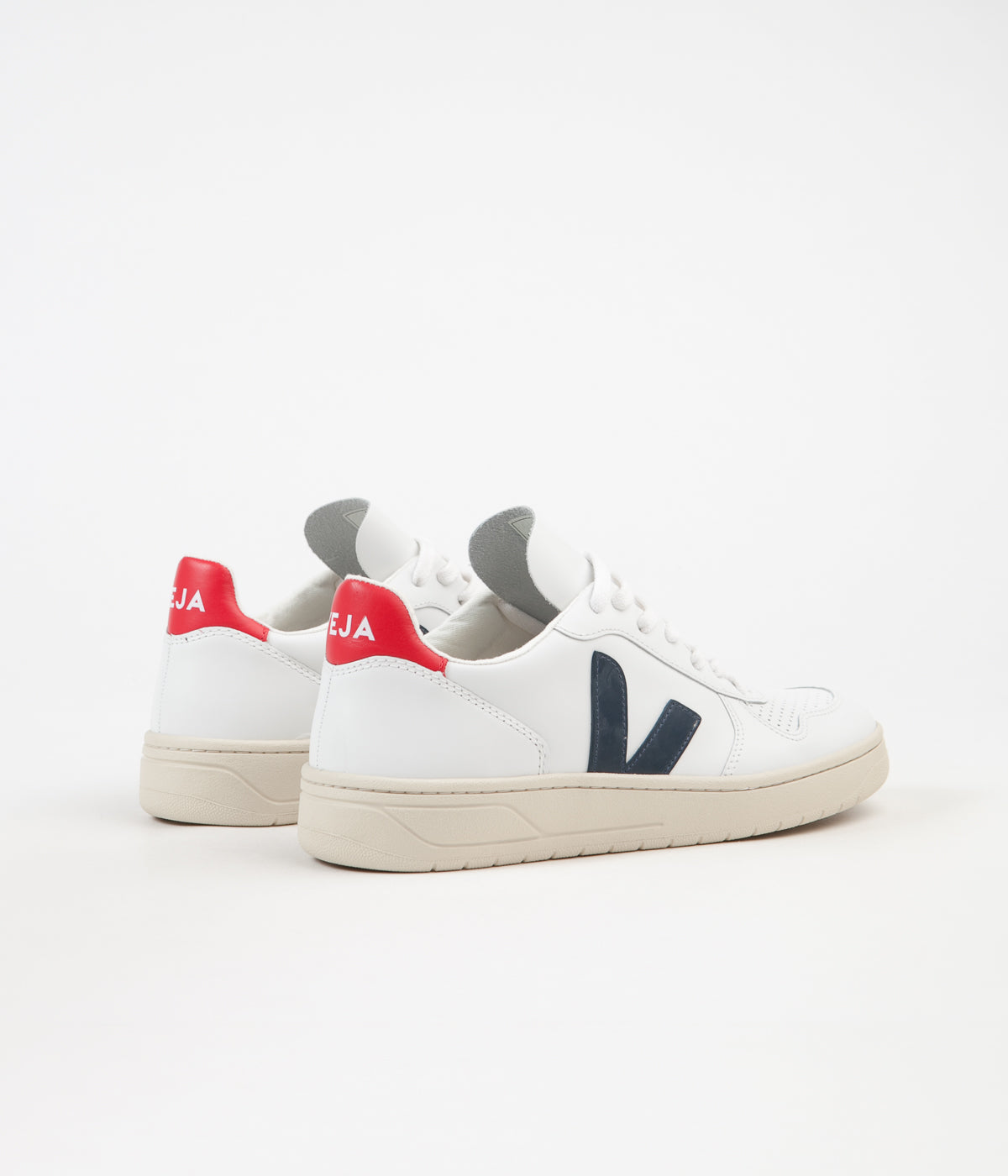 Veja V-10 Leather Shoes - Extra White 