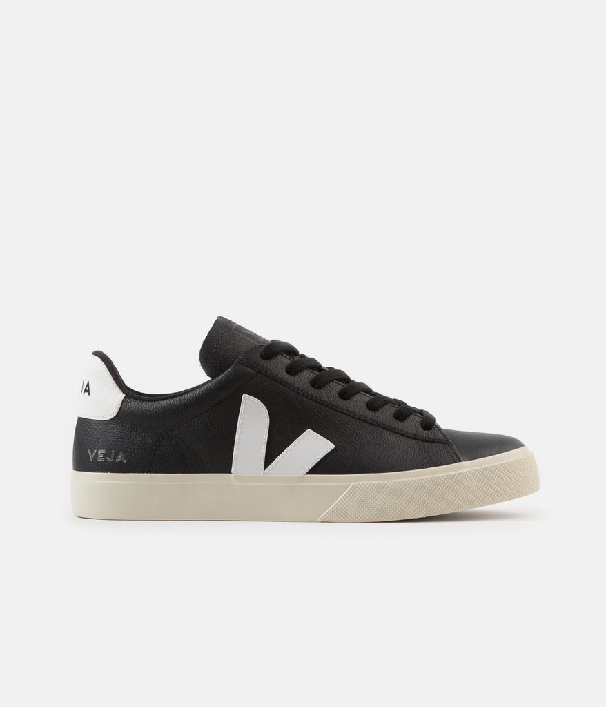 Veja Womens Campo ChromeFree Shoes - Black / White | Always in Colour