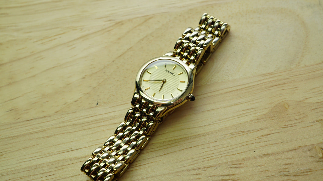Seiko Gold Plated Ladies Watch - Sapphire Glass - Model 1N00-0BV0 – Welwyn  Watch Parts
