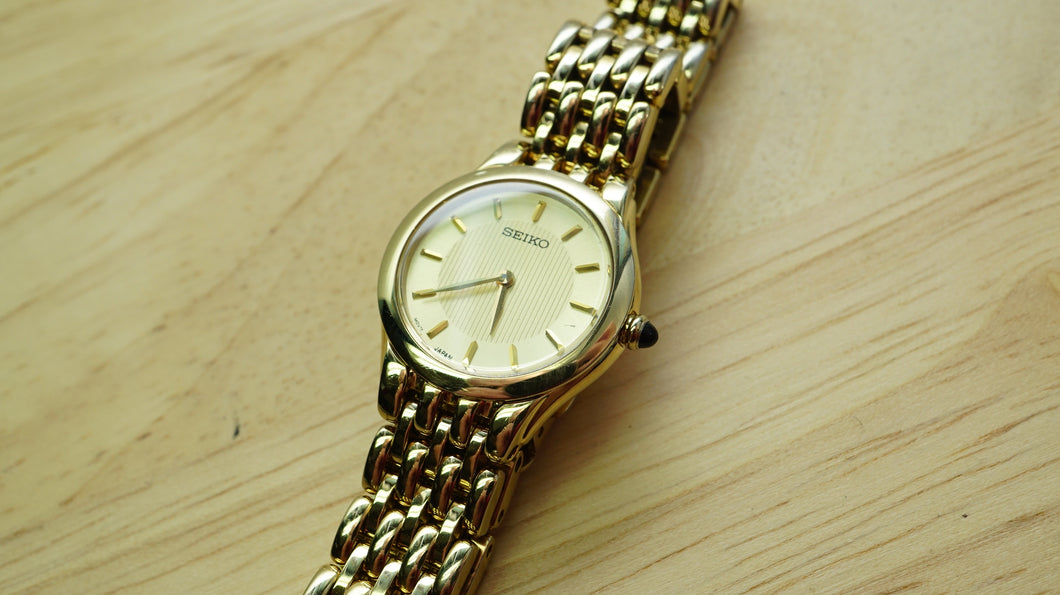 Seiko Gold Plated Ladies Watch - Sapphire Glass - Model 1N00-0BV0 – Welwyn  Watch Parts