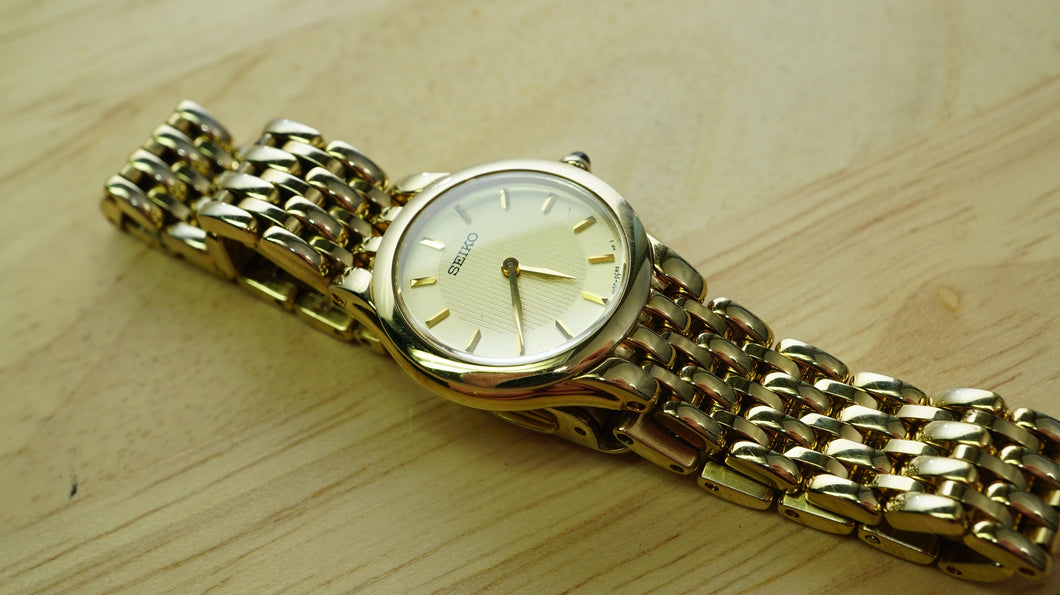 Seiko Gold Plated Ladies Watch - Sapphire Glass - Model 1N00-0BV0 – Welwyn  Watch Parts