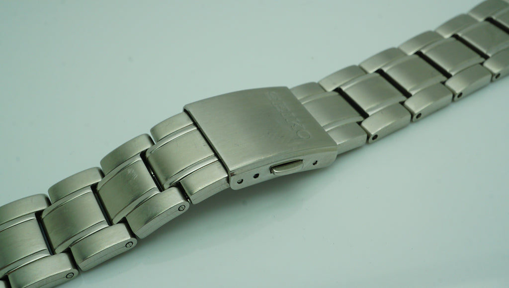 Genuine Seiko 20mm Steel Bracelet - Curved End Links - Brushed/Polishe ...