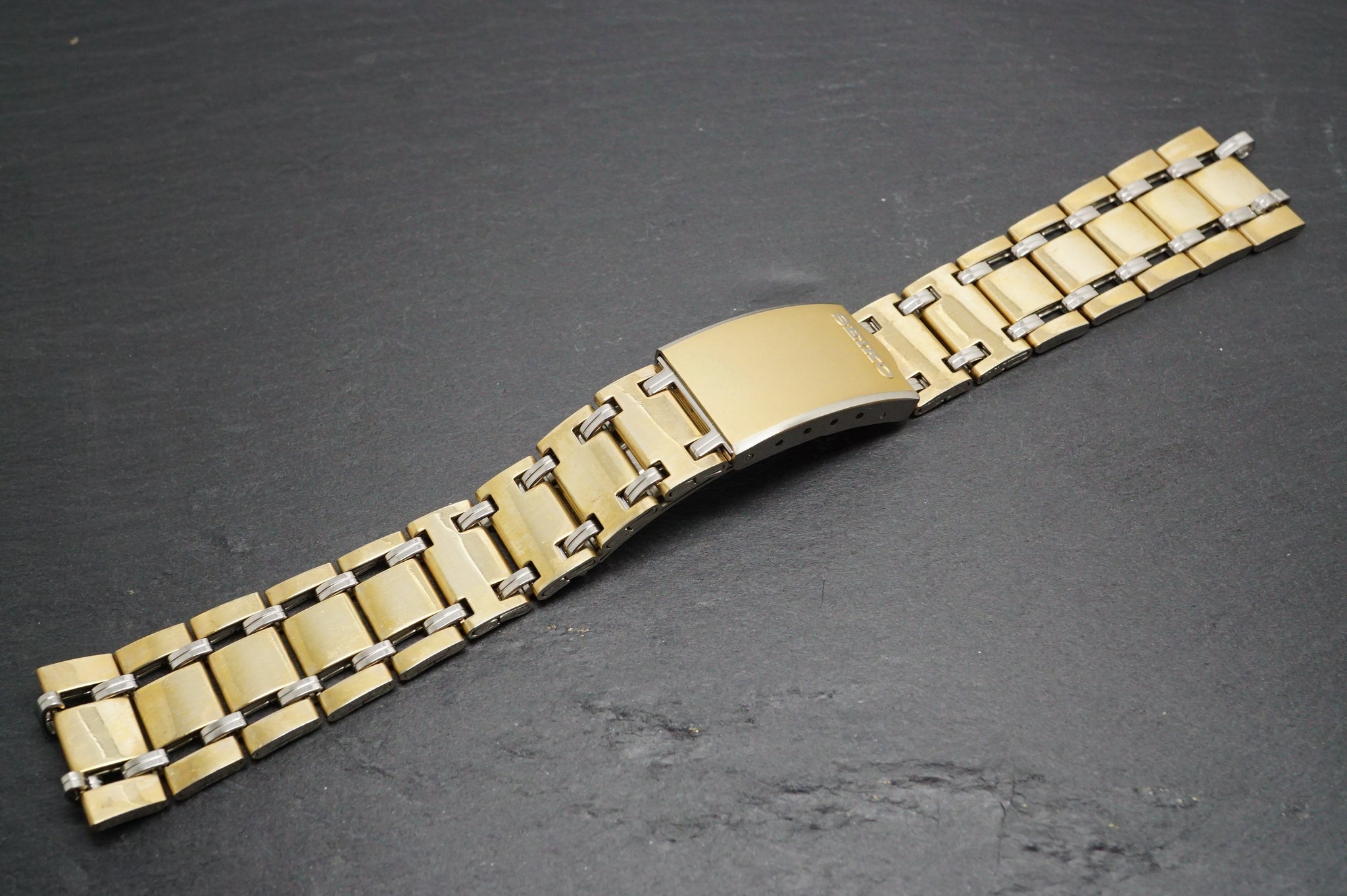 Seiko - Vintage NOS Gold Plated Bracelet - Rare B125G - End Links ...