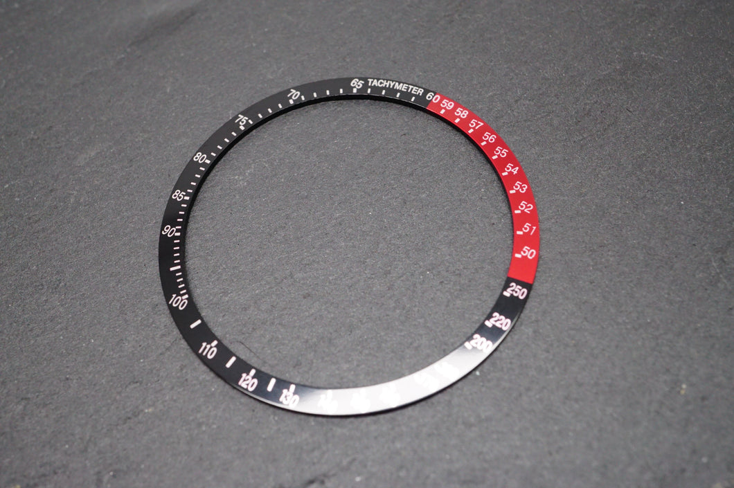 Seiko Chronograph Bezel Insert - 6139 - Black & Red – Welwyn Watch Parts