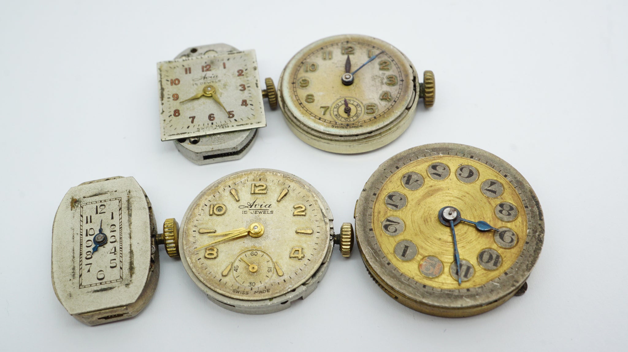 Small Mixed Lot - Swiss Movements - Ref 001 – Welwyn Watch Parts