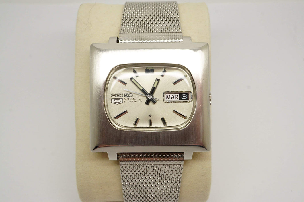 Seiko 5 TV Automatic - Steel - Original Mesh Bracelet - Model 6119-540 –  Welwyn Watch Parts