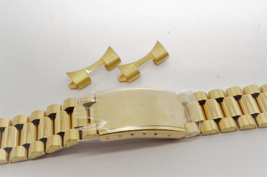 Seiko Gold Plated Bracelet - Genuine Parts - Welwyn Watch Parts