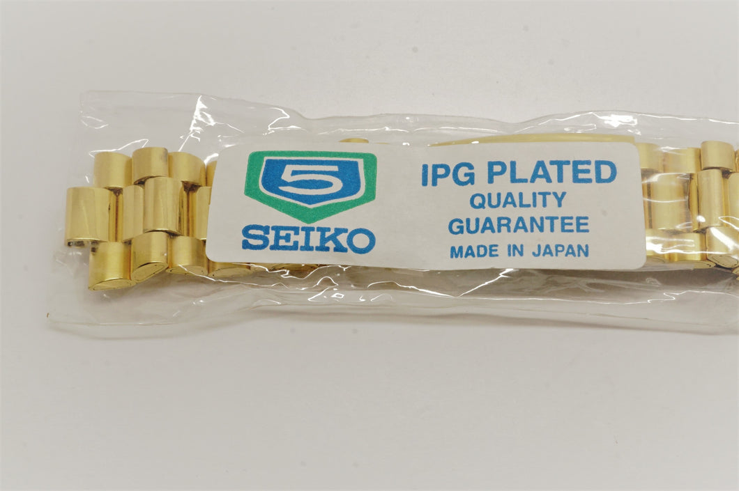 Seiko Gold Plated Bracelet - Genuine Parts - Welwyn Watch Parts