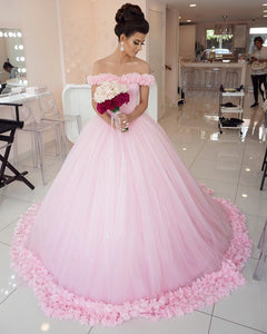 pink bridal gowns