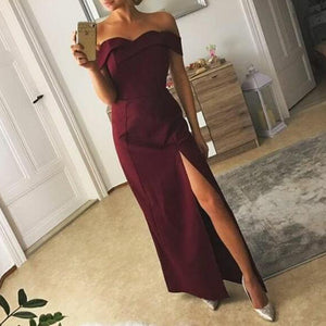 red wine dress outfit