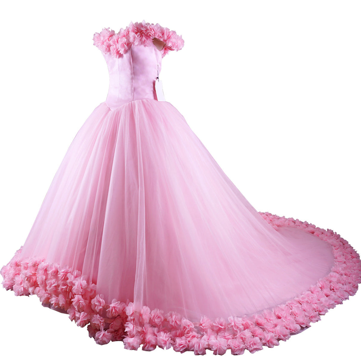 Siaoryne Wd0916 Pink Flowers Wedding Dressball Gowns Bridal Dress Pri 