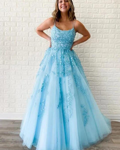 pale blue ball gown