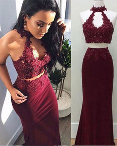 burgundy fitted dress