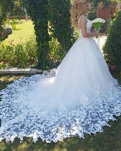 white wedding dress with blue lace