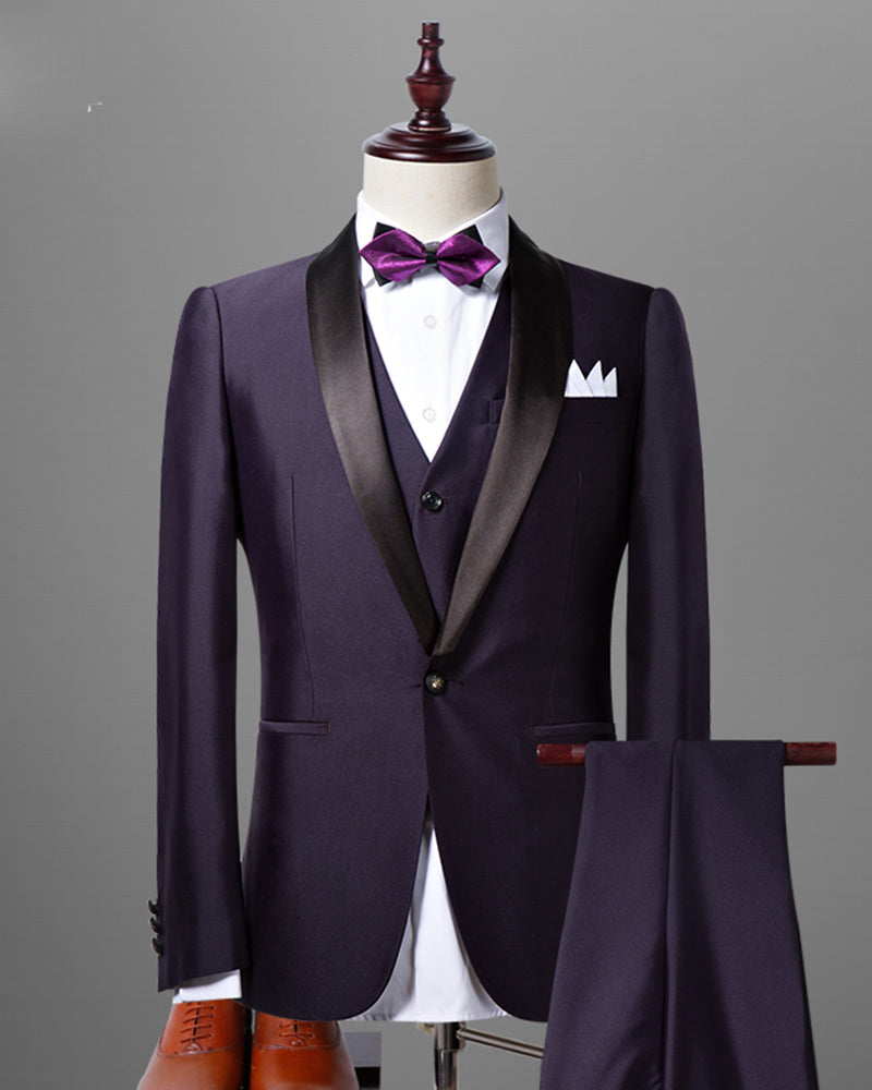 Black Navy shawl lapel Tuxedos for Men  Formal Men  Groom  