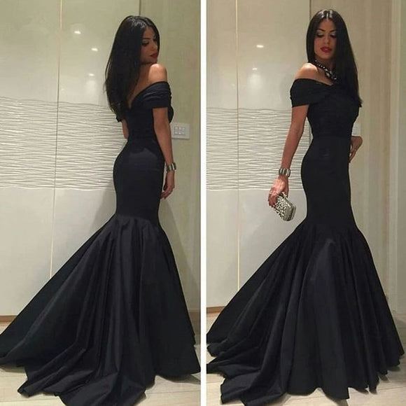 black prom gown